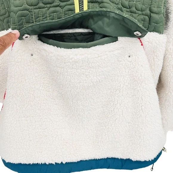UGG Men's IGGY Sherpa Half Zip Pullover Hoodie Dawn Sweater Size Small